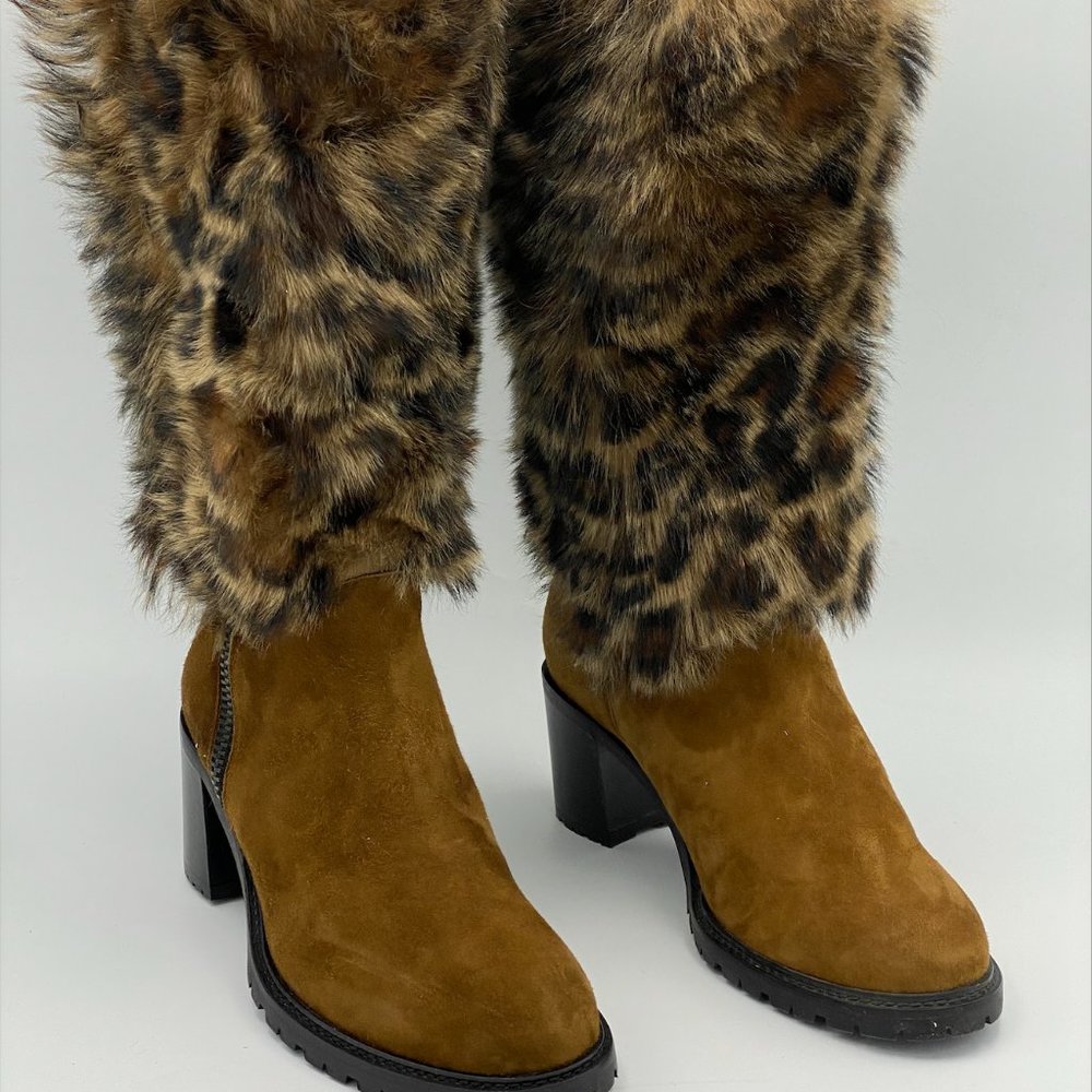 Rosina Weatherproof Leather Leopard boot